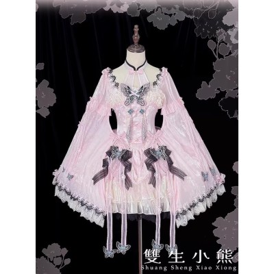 Twin Bears Morning Dream Butterfly Halter Neck One Piece FS(2nd Pre-Order/2 Colours/Full Payment Without Shipping)